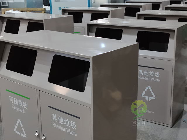 提升公共空間品質(zhì)，深圳金屬垃圾桶助你一臂之力