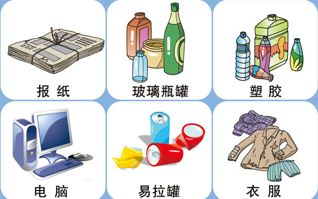 垃圾桶圖標及分類標識有哪些？